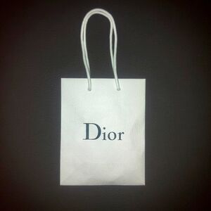 Authentic Dior Shopping Bag Paper Bag Small